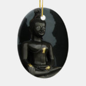 Schwarzer Buddha ... Nong Khai, Isaan, Thailand Keramikornament (Hinten)