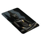 Schwarzer Buddha ... Nong Khai, Isaan, Thailand Magnet (Rechte Seite)