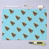 Schwarzer Buddha-Power Seidenpapier (Handwerk)