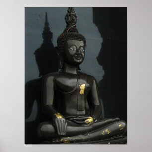 Schwarzer Buddha ... Thailand Poster