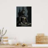 Schwarzer Buddha ... Thaïlande Poster (Küche)