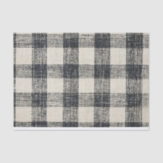 Schwarzer Büffel-Karo-Hintergrund für DecoPage Seidenpapier