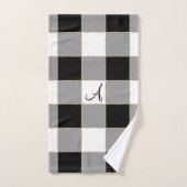 Schwarzer Büffel und Gold mit kundenspezifischem Badhandtuch Set (Handtuch)