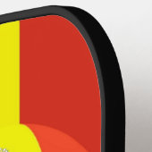 Schwarzer Bulle der spanischen Flagge Pickleball Schläger (Linke Seite)