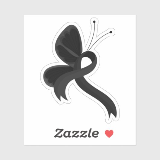 Schwarzer Butterfly-Butterfly Aufkleber (Blatt)