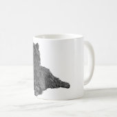 Schwarzer Cairn Terrier Kaffeetasse (VorderseiteRechts)