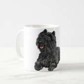 Schwarzer Cairn Terrier Kaffeetasse (Vorderseite Links)