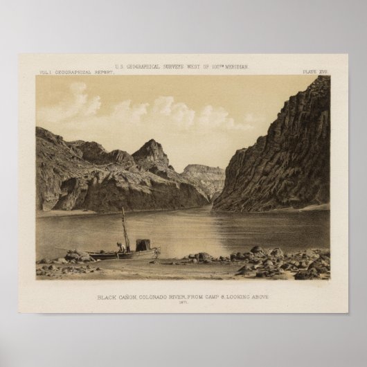 Schwarzer Canon, Colorado River Poster (Vorne)