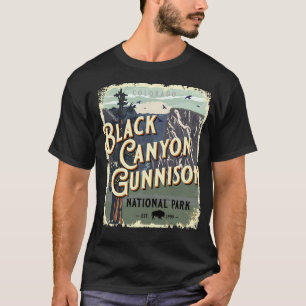 Schwarzer Canyon der Gunnison Nationalpark Colorad T-Shirt