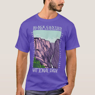 Schwarzer Canyon der Gunnison-Nationalparkkolorade T-Shirt
