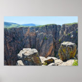 Schwarzer Canyon der Gunnison View, Colorado Poster (Vorne)