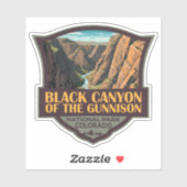 Schwarzer Canyon Der Nationalpark Gunnison Aufkleber (Blatt)