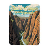 Schwarzer Canyon Der Nationalpark Gunnison Magnet (Vertikal)