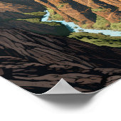 Schwarzer Canyon Der Nationalpark Gunnison Poster (Ecke)