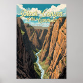 Schwarzer Canyon Der Nationalpark Gunnison Poster (Vorne)