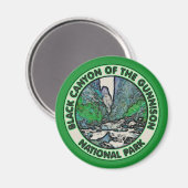 Schwarzer Canyon des Gunnison-Nationalparks Magnet (Vorderseite/Rückseite)