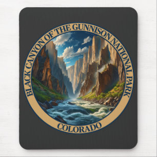 Schwarzer Canyon des Gunnison-Nationalparks Mousepad