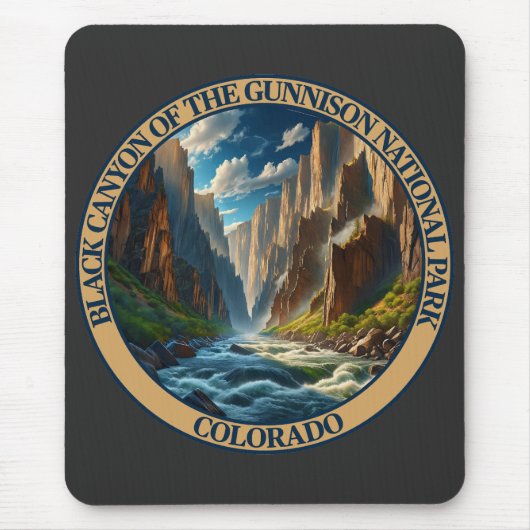 Schwarzer Canyon des Gunnison-Nationalparks Mousepad (Vorne)