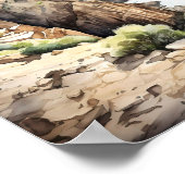 Schwarzer Canyon des Gunnison-Nationalparks Poster (Ecke)