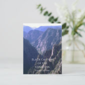 Schwarzer Canyon des Gunnison-Nationalparks Postkarte (Stehend Vorderseite)