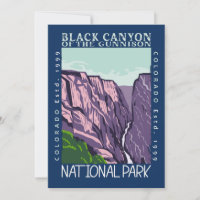 Schwarzer Canyon des Gunnison Nationalparks Retro