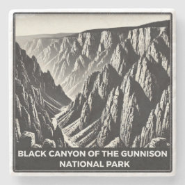 Schwarzer Canyon des Gunnison-Nationalparks Steinuntersetzer