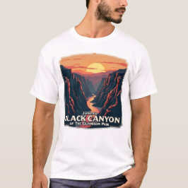 Schwarzer Canyon des Gunnison-Nationalparks T-Shirt