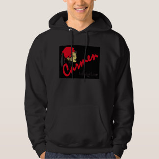 schwarzer Carmen Hoodie