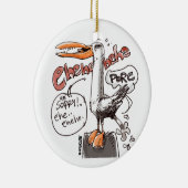 Schwarzer Cartoon im Digitalstil zeichnend Keramik Ornament (Rechts)