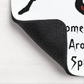 Schwarzer Cartoon Schwarzer Spider Halloween Mousepad (Ecke)