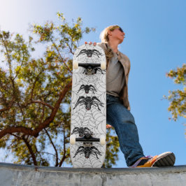 Schwarzer Cartoon Schwarzer Spider Halloween Skateboard