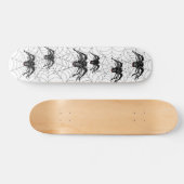 Schwarzer Cartoon Schwarzer Spider Halloween Skateboard (Horizontal)
