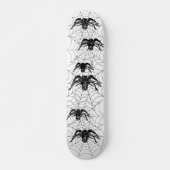 Schwarzer Cartoon Schwarzer Spider Halloween Skateboard (Vorne)