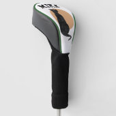 SCHWARZER CAT-CUSTOM-GOLF-TREIBER DECKEN PERSONALI GOLF HEADCOVER (angewinkelt)