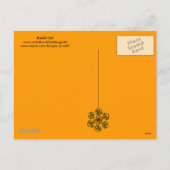 SCHWARZER CAT-HALLOWEEN-PARTY-MONOGRAMM FEIERTAGSPOSTKARTE (Rückseite)