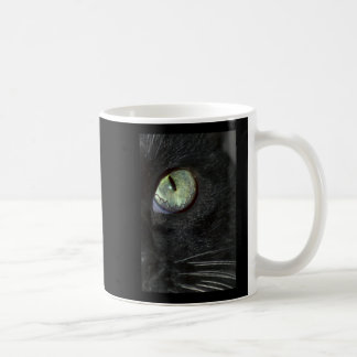 SCHWARZER CAT-SEHEN KAFFEETASSE