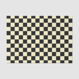 Schwarzer Checkered Picknick-Karo-einfaches Seidenpapier