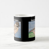 Schwarzer Chickadee Kaffeetasse (Mittel)