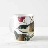 Schwarzer Chickadee von Audubon Kaffeetasse (Vorderseite Links)