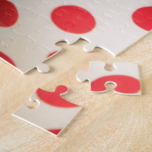 Schwarzer Chihuahua-Welpe in einer roten Spotter Puzzle (Seite)