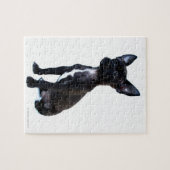 Schwarzer Chihuahua-Welpe Puzzle (Horizontal)