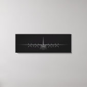 Schwarzer Chrome Herk Leinwanddruck (Vorderseite)