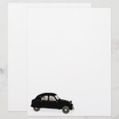 Schwarzer Citroen 2CV (Vorne/Hinten)