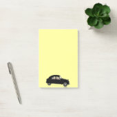 Schwarzer Citroen 2CV Post-it Klebezettel (Büro)