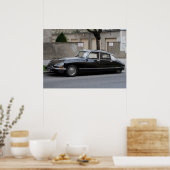 Schwarzer Citroën DS Poster (Küche)
