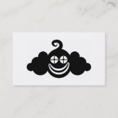 Schwarzer Clown, Herr Johnny Jester Visitenkarte (Rückseite)