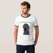 Schwarzer Cocker spaniel-Kopf T-Shirt (Vorne ganz)