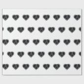 Schwarzer Cocker spaniel-Liebhaber Geschenkpapier (Flach)