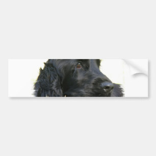 Schwarzer Cockerspaniel-HundeAutoaufkleber Autoaufkleber