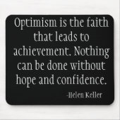 Schwarzer Computer Mousepad (Helen Keller) (Vorne)